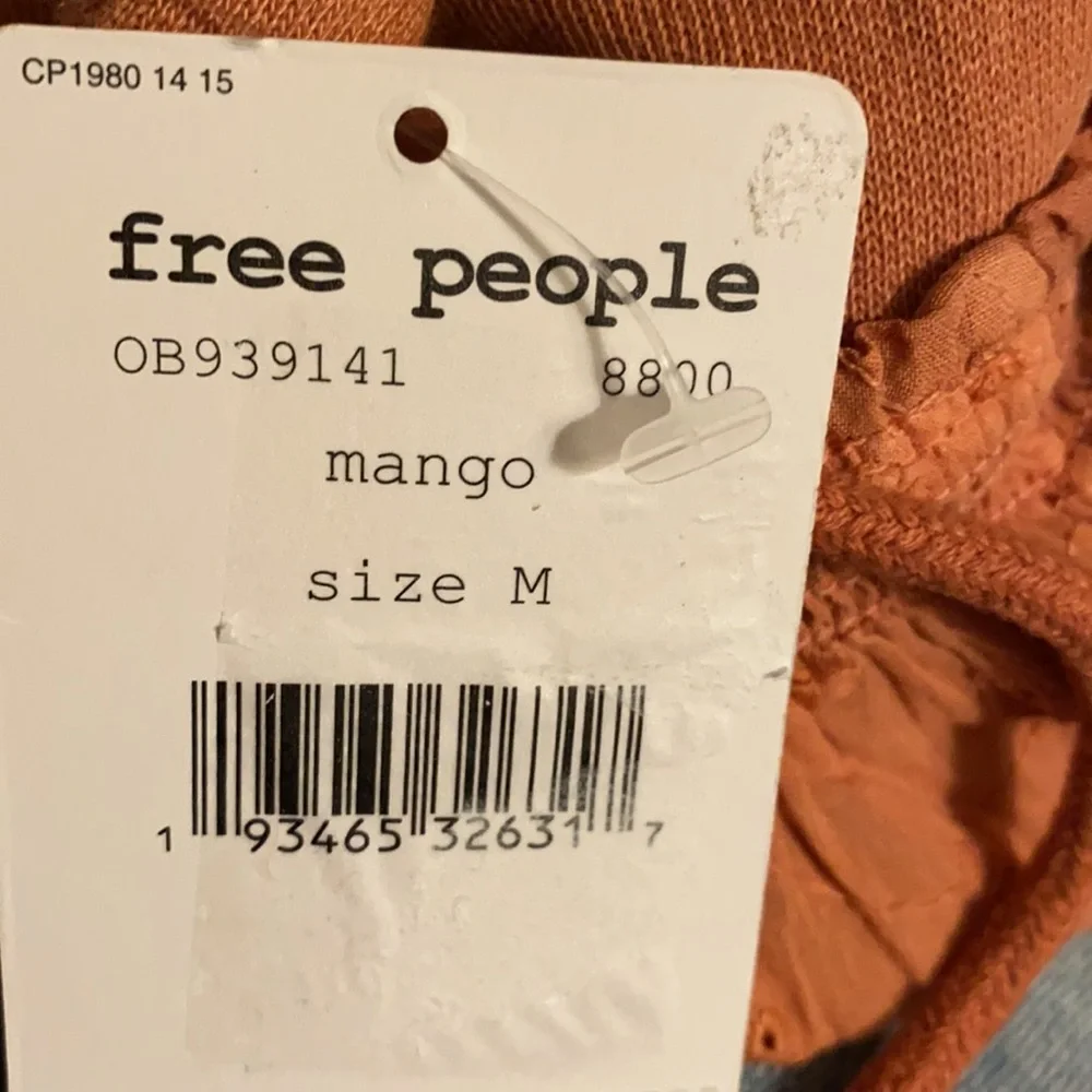 Free people piper pieced crop hoodie size M